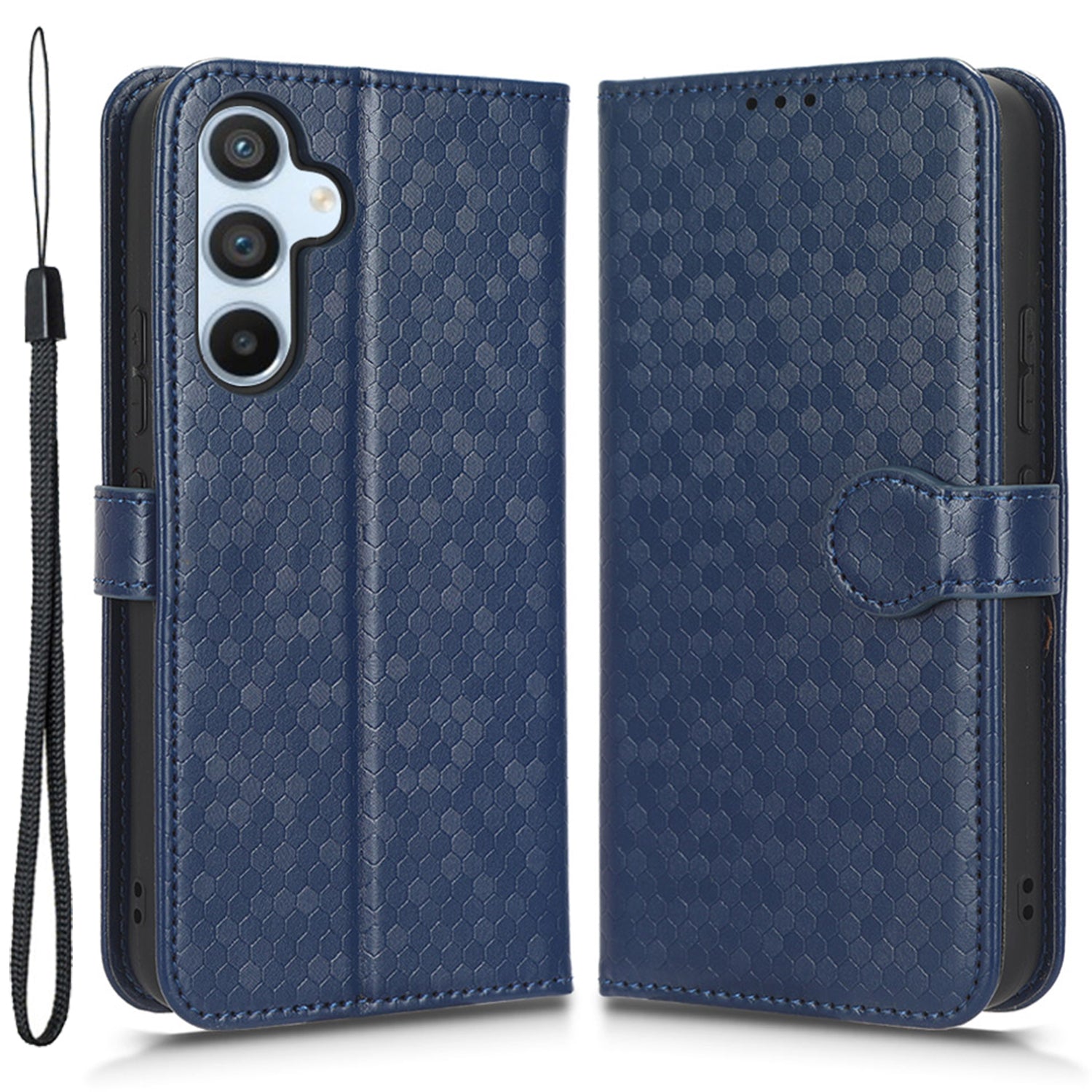 For Samsung Galaxy A54 5G Shockproof Wallet Stand Dot Pattern Imprinted Phone Cover PU Leather Case with Strap For Samsung Galaxy A54 5G Shockproof Wallet Stand Dot Pattern Imprinted Phone Cover PU Leather Case with Strap